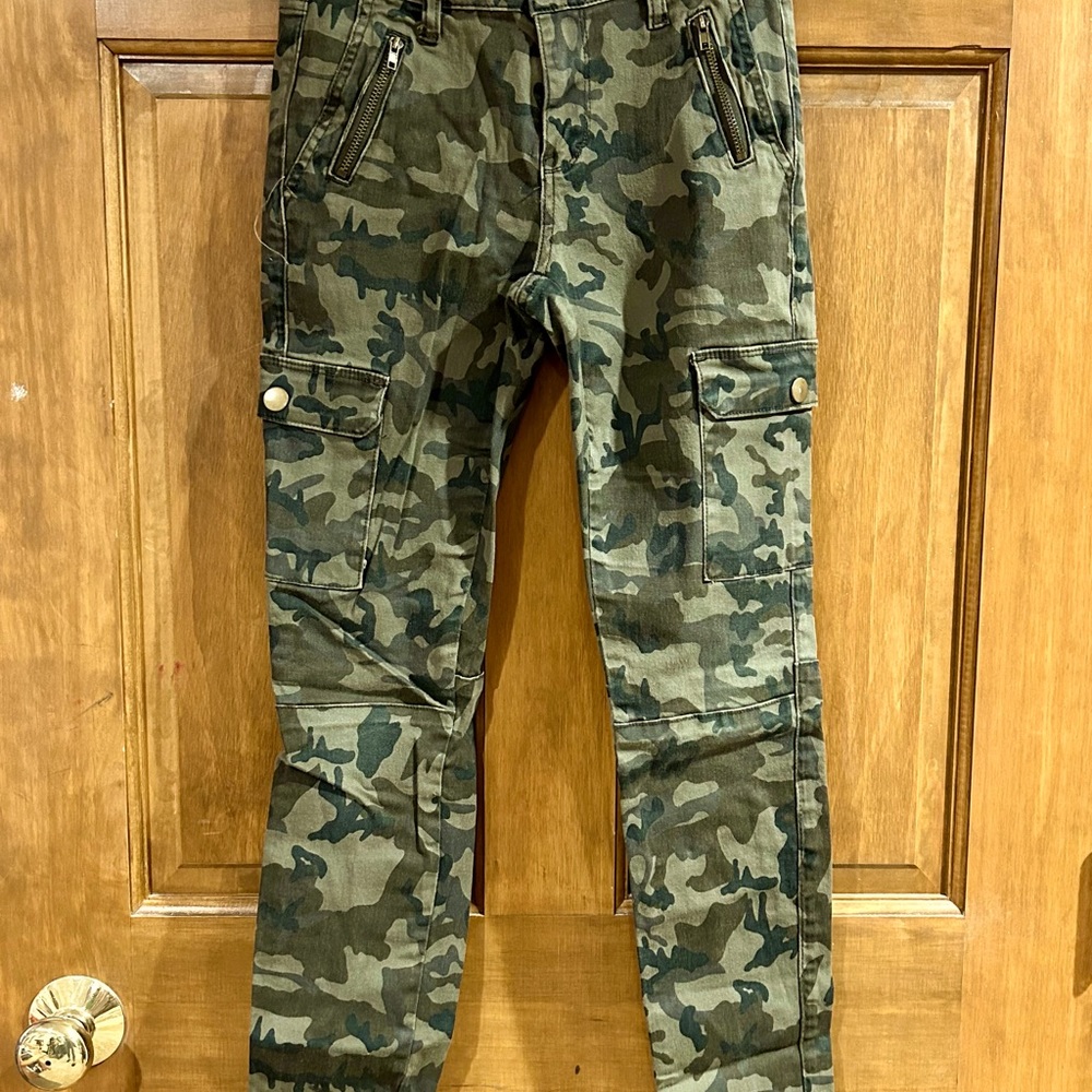 Ashley Mason Fatigue Army Cargo Straight Leg with Stretch Jeans